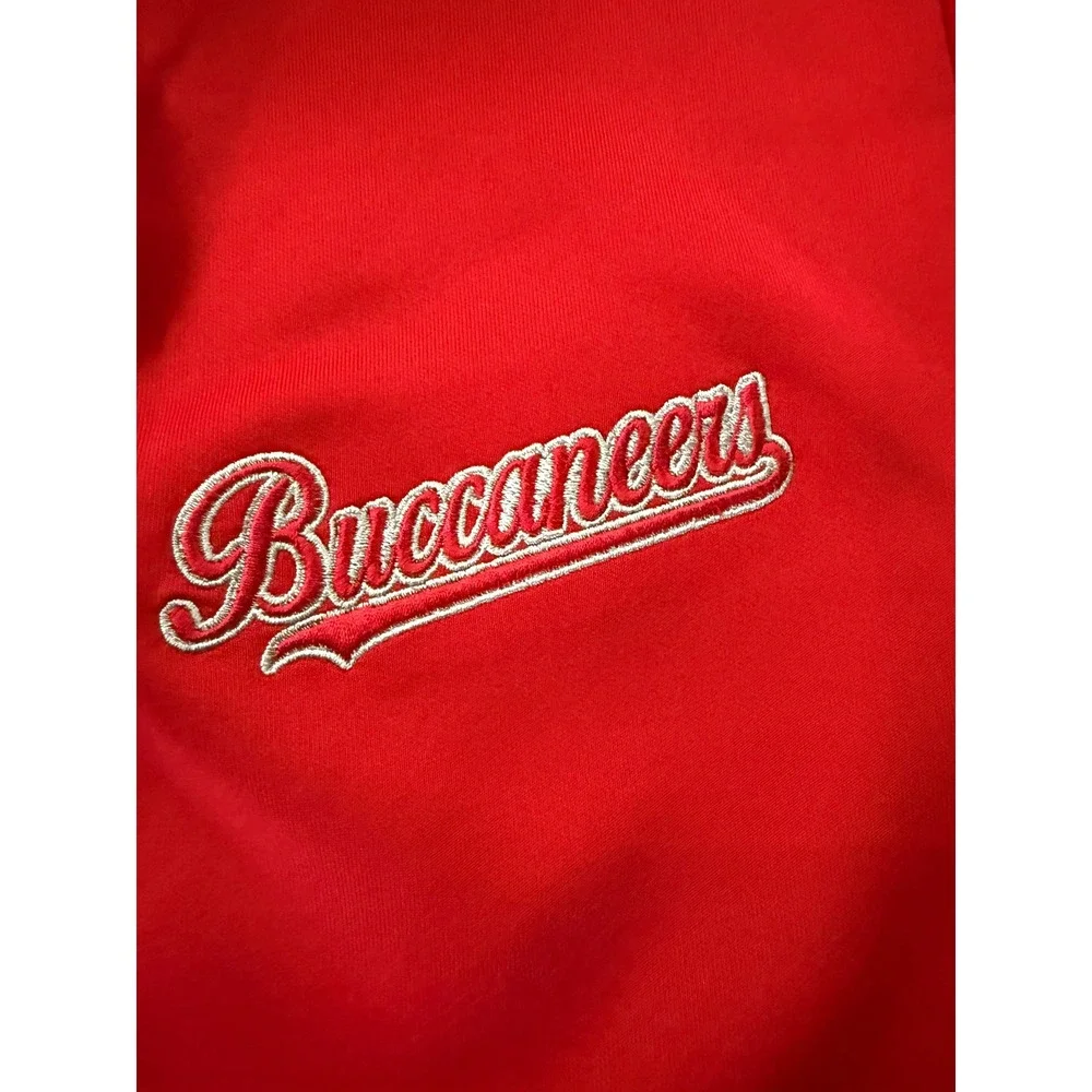 Antigua Womens Buccaneers Full Zip Jacket Red XL Embroidered Logo Performance